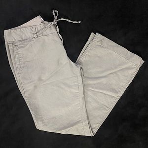 Old Navy - Grey Linen Drawstring Pants